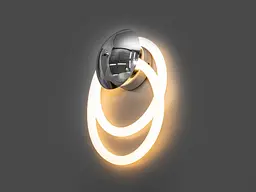 Світильник настінний LED Diasha SY9605-CH, 16W, сріблястий, для коридору, спальні, офісу, кафе - мініатюра 3