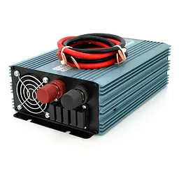 Инвертор напряжения Mexxsun MXS1000, 12V/220V, 1000Вт, 12/220V, approximated, 1 розетка, клемы - мініатюра 2