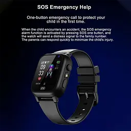 Наручний смарт-годинник дитячі Q15 з функцією дзвінка, 4G і GPS Black (16417) - мініатюра 5