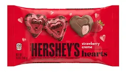 Шоколадні цукерки Hershey's Strawberry Creme Hearts Candy 249г