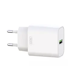 Сітчастий зарядний пристрій XO L103 (EU) QC3.0 18W Charger Білий - мініатюра 3