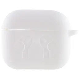 Силіконовий футляр для навушників AirPods 3 Білий / White - мініатюра 2