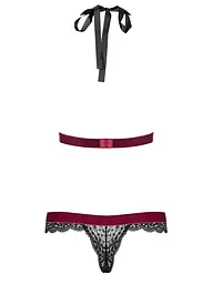 Боді Obsessive Rossita мереживний S/M чорний - мініатюра 6