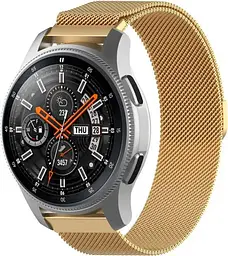 Універсальний ремінець для смарт-годинників DK Metal Milanesse Loop Magnetic Band 22mm Gold [78203] - мініатюра 3