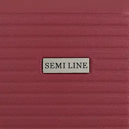Валіза маленька Semi Line T5639-1 20 дюймів з розширенням ABS-пластик 45 л Вишнева - мініатюра 9