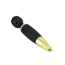 Класичний вібратор Pretty Love Power Wand Black Gold - мініатюра 4