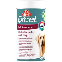Вітаміни для дорослих собак 8in1 Excel Multi Vitamin Adult мультивітамін 70 шт (661821)