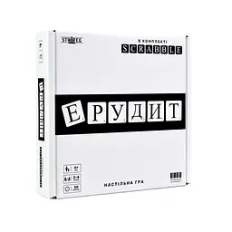 Настільна гра "Ерудит чорно-білий" 30640 ігрове поле, набір букв