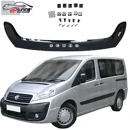 Дефлектор капоту мухобійка для Fiat Scudo з 2007-2015 Євро Кріплення (Vip Tuning) FT16