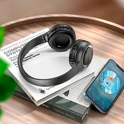 Навушники HOCO Charm BT headphones W41 BT5.3, AUX/TF, 7h - мініатюра 2