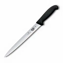 Кухонний ніж Victorinox Fibrox Sausage лезо 25см з чорн. ручкою