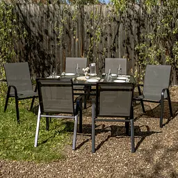 Комплект садових меблів 4Points Milano-6 з прямокутним столом 150х90х70см - мініатюра 2