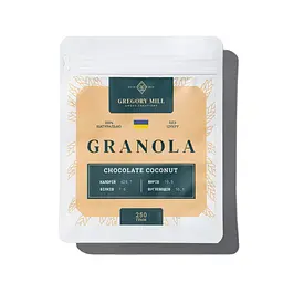 Гранола Шоколад та Кокос Chocolate Coconut Gregory Mill 250 г