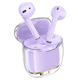 Бездротові навушники TWS Hoco EW52 вкладиші purple - мініатюра 2
