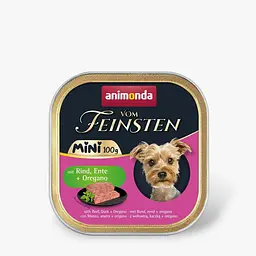 Вологий корм для собак дрібних порід Animonda Vom Feinsten Adult Mini з яловичиною, качкою + орегано 100 г (арт.AM-82361)