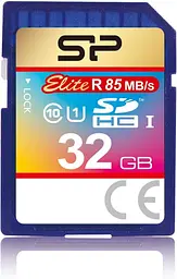 Карта пам'яті Silicon Power SDHC (UHS-1) SiliconPower Elite 32Gb class 10 (SP032GBSDHAU1V10)
