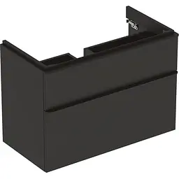 Тумба під умивальник Geberit Smyle Square 90 см 500.354.JK.1 чорний матовий