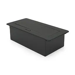 Розетка для підлоги висувна із заземленням J29L, дві розетки + 2 * USB, Input: AC 100-250V 16A, Black - мініатюра 2