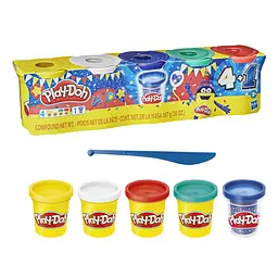 Набір пластиліну Hasbro Play-Doh, 5 баночок (F1848) - мініатюра 3