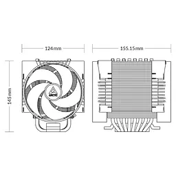 Кулер процесорний Arctic 4U-M Rev.2 (ACFRE00133B) - мініатюра 5