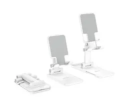 Підставка для телефону, смартфона, Folding desktop phone stand Біла - мініатюра 2