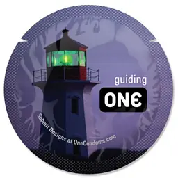 Презерватив One Glowing Pleasure світиться у темряві 1 шт. (ROZ6400229467) - мініатюра 2