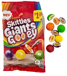 Драже Skittles Giants Gooey Pouch Bag 109g - мініатюра 3