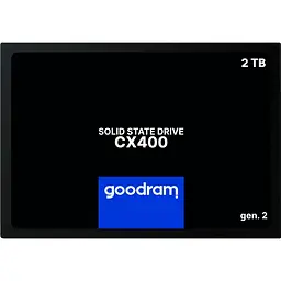 Накопичувач SSD GoodRam Sata 2.5 2TB CX400 GEN.2 SSDPR-CX400-02T-G2 (SSDPR-CX400-02T-G2)