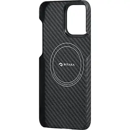 Чохол-накладка Pitaka MagEZ Case 4 Twill 1500D Black/Grey для iPhone 15 Plus (KI1501M) - мініатюра 3