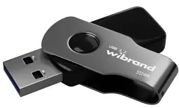 Флеш накопичувач USB 512Gb Wibrand Lizard, Black, USB 3.2 Gen 1 (WI3.2/LI512P9B)
