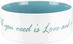 Миска для собак Trixie Pet's Home керамічна біло-синій Ø12 см 300 мл TX-25050 - мініатюра 2