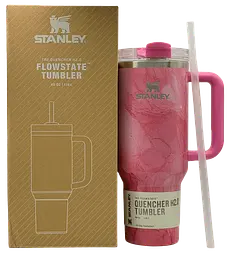 Термокухоль Stanley Quencher H2.0 Tumbler з неіржавкої сталі Pink Marble 1,18 л KT7001922