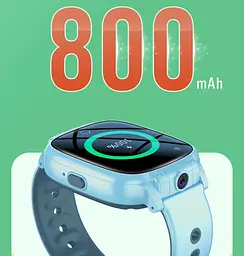 Годинник телефон для дітей Lemfo T93 з SIM картою, GPS трекером, подвійною HD камерою та прослуховуванням До 7 днів роботи Чорний - мініатюра 8