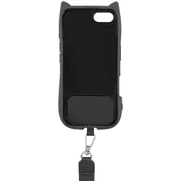 Чохол TPU GETMAN Cat with straps для Apple iPhone 16e / 17e (6.1) Black - мініатюра 3
