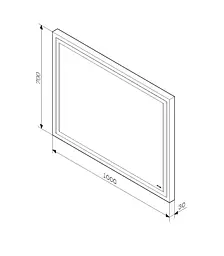 Дзеркало AM.PM Gem 100 см з LED- підсвічуванням (M91AMOX1001WG38) - мініатюра 7