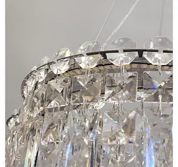 Підвісна світлодіодна кришталева люстра Artlight 8635/600CH, хром, 81 Вт, від 12-20 м² - мініатюра 7