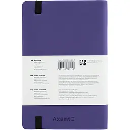 Книга записна Axent Partner Soft A5- в клітинку 96 аркушів блакитна (8206-38-A) - мініатюра 3