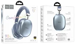 Навушники бездротові Hoco W35 Max Joy BT headphones Sky Blue блакитні - мініатюра 2