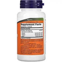 Панкреатин Now Foods Pancreatin 2000 мг 100 капсул - мініатюра 2