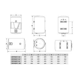 Бойлер Gorenje DryHeat+ 80 (748014) - мініатюра 3