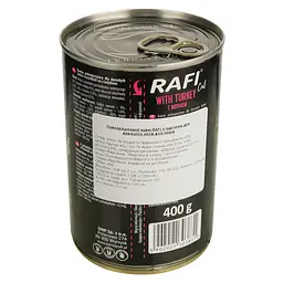 Вологий корм для котів Dolina Noteci Rafi cat з індичкою 400 г (DN236-303831) - мініатюра 3