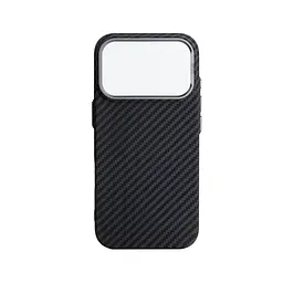 Карбоновый чехол для Apple iPhone 17 Pro, LikeCarbon2 MagCase, черный, тонкий защитный чехол-панель из поликарбоната с магнитами N52, MagSafe, противоударный, совместим с беспроводной зарядкой, приподнятые края для защиты камеры, ArmorStandart (ARM86258)