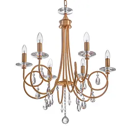Люстра свічка Brille підвісна кришталева E14 60W G (BCL-408S/6) - мініатюра 5