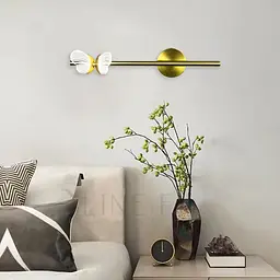 Бра з метеликом зліва у латунному корпусі 46 см Арт. WC18/1L (ліва) AB Line F