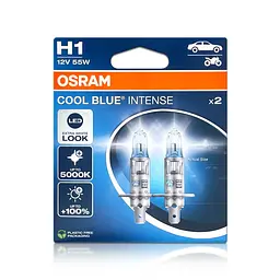 Комплект галогенових ламп OSRAM H1 64150CBN-2HB Cool Blue Intense NG +100% 5000K 55W 12V P14.5s (2 шт) - мініатюра 3