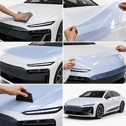 Антигравійна захисна бронеплівка за лекалами для Audi A6 C9 2025- повний кузов - мініатюра 3