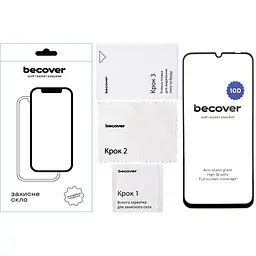 Захисне скло BeCover для Realme C61 10D Black (712339) - мініатюра 2