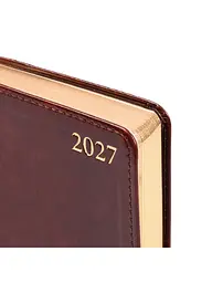 Щоденник 2027 А6 LEO Planner Aldento датований коричневий (252761) - мініатюра 3