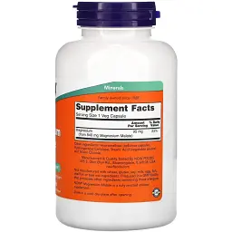 Магнію малат Now Foods Magnesium Malate Caps 180 капсул - мініатюра 2
