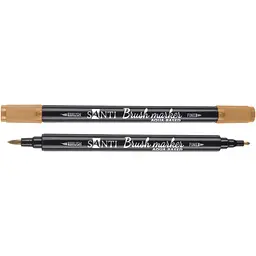Маркер акварельний Santi Brush Marker SWB-27 теракотовий двосторонній 6 шт. (391083)